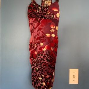Patterned Bodycon Party Dress